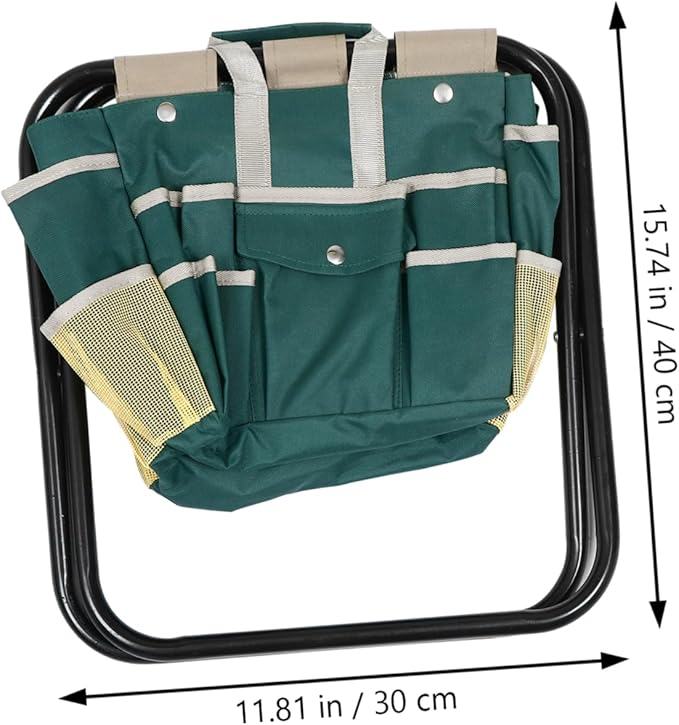 SUPVOX Folding Stool Bag Compact Folding Chair Outdoor Camping Oxford Fabric Portable