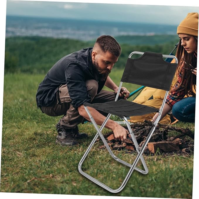 BESPORTBLE Portable Folding Chair for Adults Oversized Beach Camping Stool Umbrella Reclining Leisure Chair