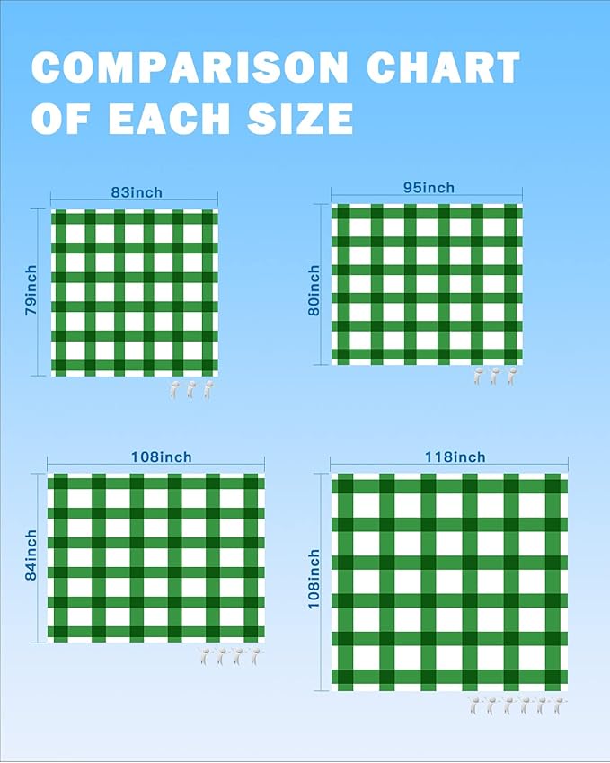 Beach Blanket Waterproof Sandproof St Patrick's Day Green Stripe Lattice Quick Drying Beach Mat with 4 Stakes Classic Buffalo Checker on White Lightweight Picnic Blanket for Travel Camping 83x79