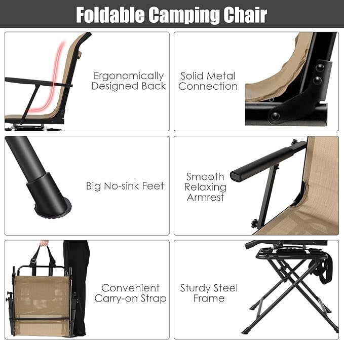 Tangkula 360-Degree Hunting Swivel Chair Ground Blind Chairs w/Armrest &amp Mesh Back Foldable Hunting Chairs w/Non-Slip Foot Pads &amp Steel Frame Portable Hunting Seats for Camping Hunting Fi