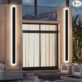 2-Pack Outdoor Wall Lights 47.2inch Long Wall Sconce Modern Porch Light Black Exterior Sconce Light Fixture IP65 Waterproof Outside Lights for Patio House Garage Porch (3000k)