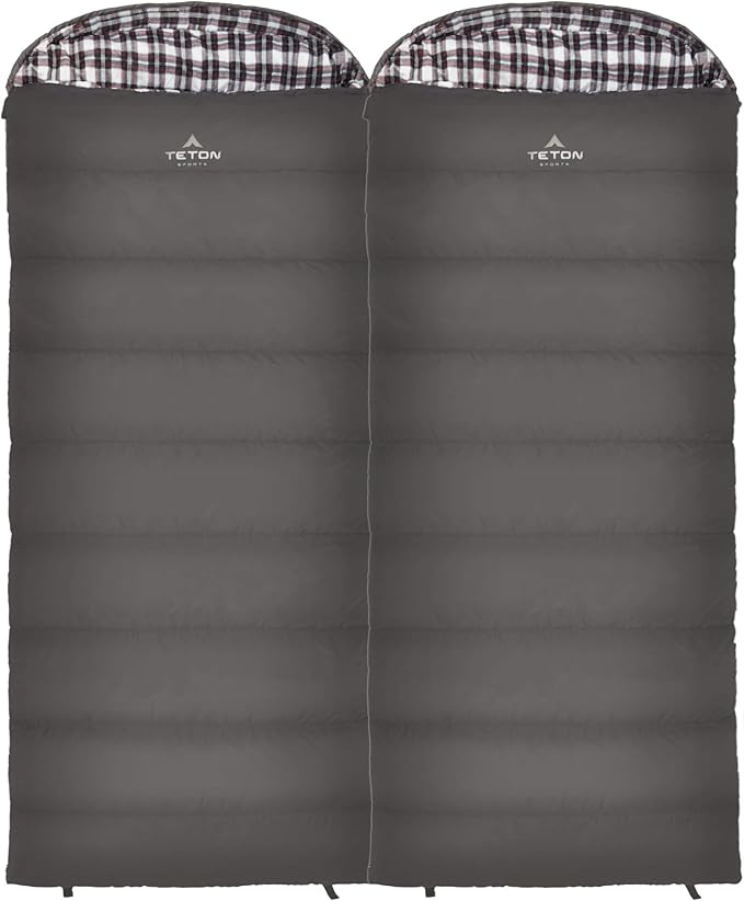 Teton Celsius Regular 25F 20F 0F Degree Sleeping Bags All Weather Bag for Adults and Kids Camping Made Easy and Warm Travel Sack Included
