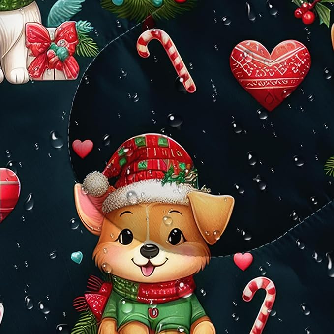 HOSIMA Kids Cute Dog Sleeping BagDifferent Pet Dogs Pattern Cold Weather Gear for CampingAnimal Themed with Christmas Tree Print Waterproof Sleeping Bags for Outdoors Hiking.