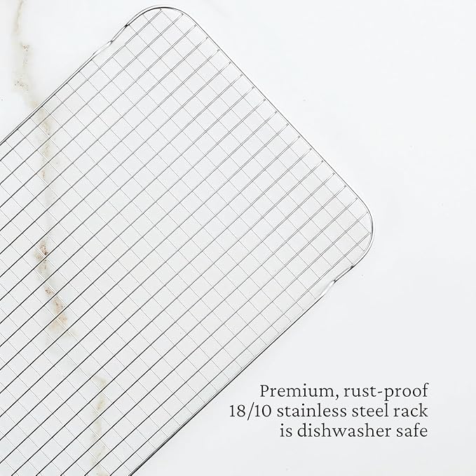 Hestan OvenBond - Tri-Ply Stainless Steel Baking Rack fits Medium Sheet Pan (14.5x11.55)