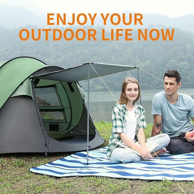 Pop Up Camping Tent 2/4 Person Instant Family Tents Easy Setup Automatic Tent for Camping Hiking &amp Traveling