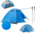 BISINNA 2 Person Camping Tent Outdoor Lightweight Waterproof Easy Setup Two Doors 3 Season Double Layer Large Space Backpacking Tent for Camping Backpacking Hiking Travelling Hunting