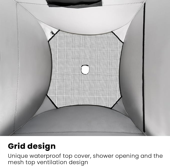 ROPODA Pop Up Tent 83inches x 48inches x 48inches Upgrade Privacy Tent Porta-Potty Tent Includes 1 Removable Bottom 8 Stakes 1 Removable Rain Cover 1 Carrying Bag