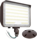100W LED Flood Light with Knuckle Outdoor Flood Light Dusk to Dawn Photocell 5000K 14000lm AC100-277V Equivalent 1000W ETL Waterproof Wall Mount LED Security Lighting for Yard Entrance