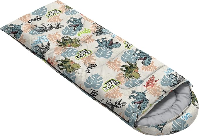 QOOMO Camping Sleeping Bags3 Season Warm &amp Cool WeatherLightweightWaterproof Sleeping Bags for Adults &amp KidsTravelingand OutdoorsCamping Gear Equipment