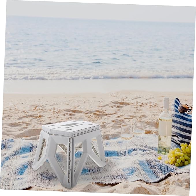 Portable Folding Stool for Outdoor Activities Lightweight Compact Chair for Camping Fishing and to Clean Stable Base for Boy Girl and Adults Design