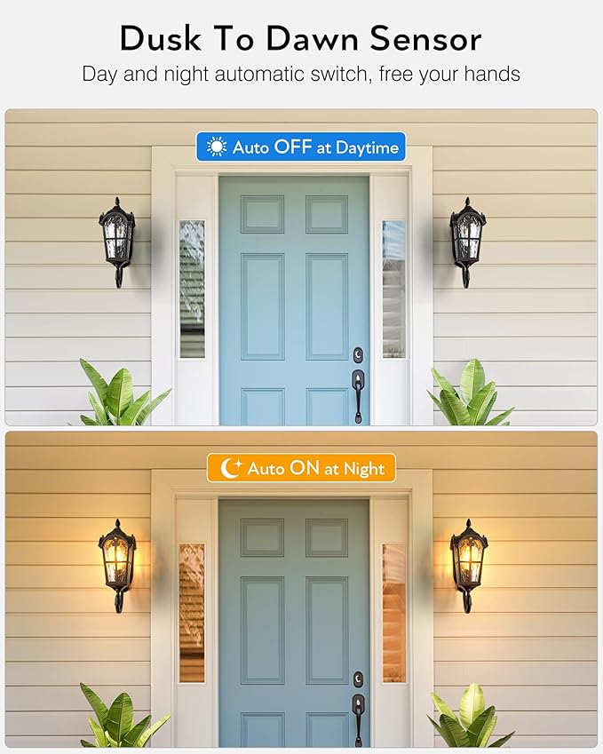 VIANIS Outdoor Wall Light Oil Rubbed Bronze Porch Lights Outdoor Dusk to Dawn Outside Lantern Fixtures Wall Mount 100% Aluminum Exterior Lighting Fixtures for House Garden Patio Entryway