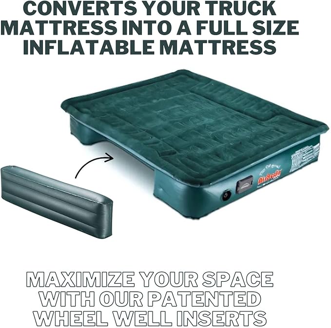 Pittman Truck Bed Air Mattress 6-6.5ft for Mid Size Short Pickups &amp Truck Bed Air Mattress Inserts - AirBedz Inflatable Pickup Mattress fits The Tacoma Colorado &amp More