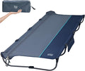 TIMBER RIDGE 20-Second Quick Set-Up Camping Cot Lightweight Aluminum Folding Cot with Zipper Closure Portable Carry Bag Included for Camping Travel and Outdoors Support up to 225lbs Blue