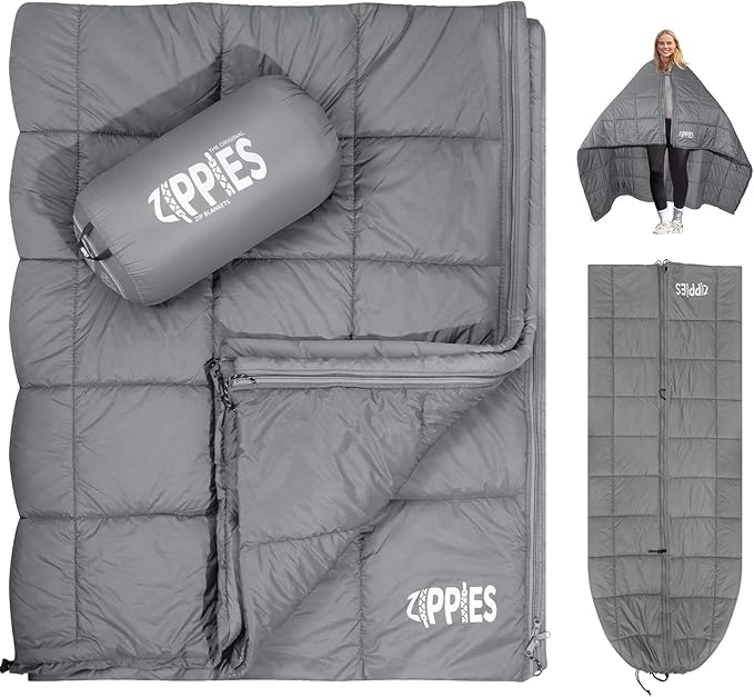 3M Thinsulate Insulation Puffy Camping Blanket for Cold Weather Queen Size Warm Camping Quilt with Zipper Waterproof Outdoor Sleeping Bag for Hammock Cozy &amp Versatile Gift for Men and Women