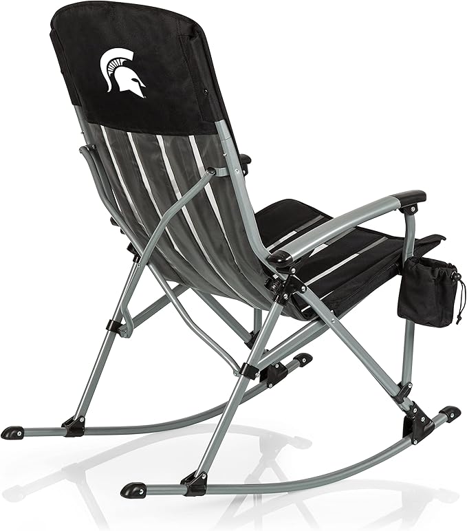 Picnic TIME NCAA Unisex-Adult NCAA Outdoor Rocking Camp Chair XL Heavy Duty Camping Chair for Adults