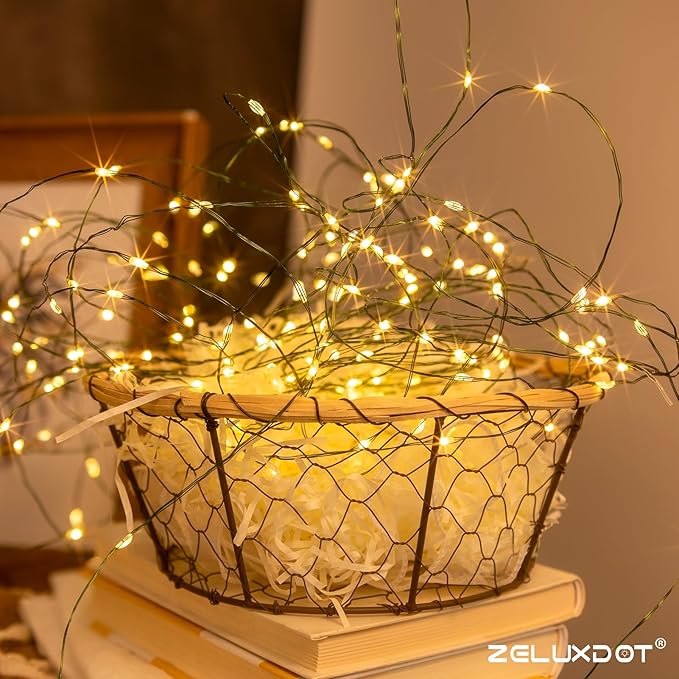 Fairy Lights Plug in200FT 600LEDs Waterproof Led String Lights8 Modes Remote Twinkle Light for Outdoor Indoor Christmas Wedding Birthday Garden Party DecorationsGreen WireWarm White