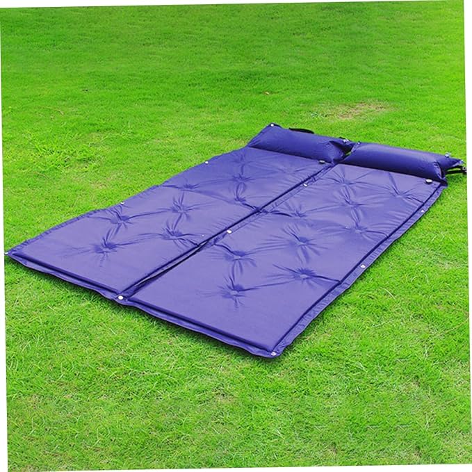 Mipcase Inflatable Sleeping Pad with Pillow Lightweight Camping Mat for Backpacking Hiking and Travel Mattress with Storage Bag for Outdoor Activities Warm and Durable