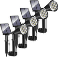 MEIHONG Solar Spot Light Outdoor Waterproof LED Landscape Lights Dusk to Dawn 2-in-1 Solar Spotlight Solar Powered Accent Lights for Garden Porch Walkway Patio (4 Pack)