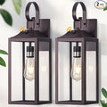 19 Dusk to Dawn Outdoor Lighting 2 Pack Large Outdoor Wall Sconce Dusk to Dawn Sensor Wall Sconce Lamp Anti Rust Bronze Dusk Till Dawn Porch Light for Doorway Garage Patio