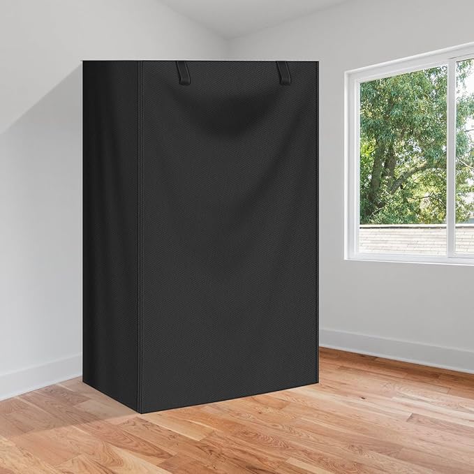Storage Shelf CoverWaterproof Shelf Cart Cover Protective Outdoor Indoor Wire Rack Dust Cover with Zipper (48 Wx18 Dx72 H)