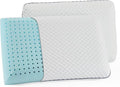 WEEKENDER Gel Memory Foam Pillow - Queen Size - 2-Pack - Medium Firm Feel - Neck &amp Shoulder Support - For Back &amp Side Sleepers - Home Hotel &amp Hospital Essentials
