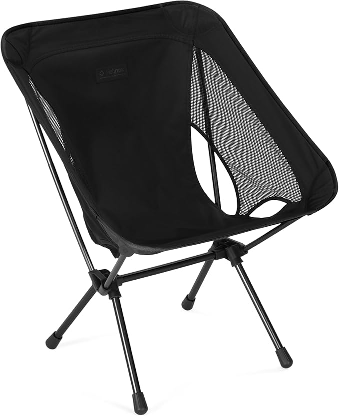 Helinox Chair One (re) High-Performance Camping Chair 1.97lbs Lightweight Compact Collapsible Outdoor Chairs Backpacking Picnic Adventures Blackout