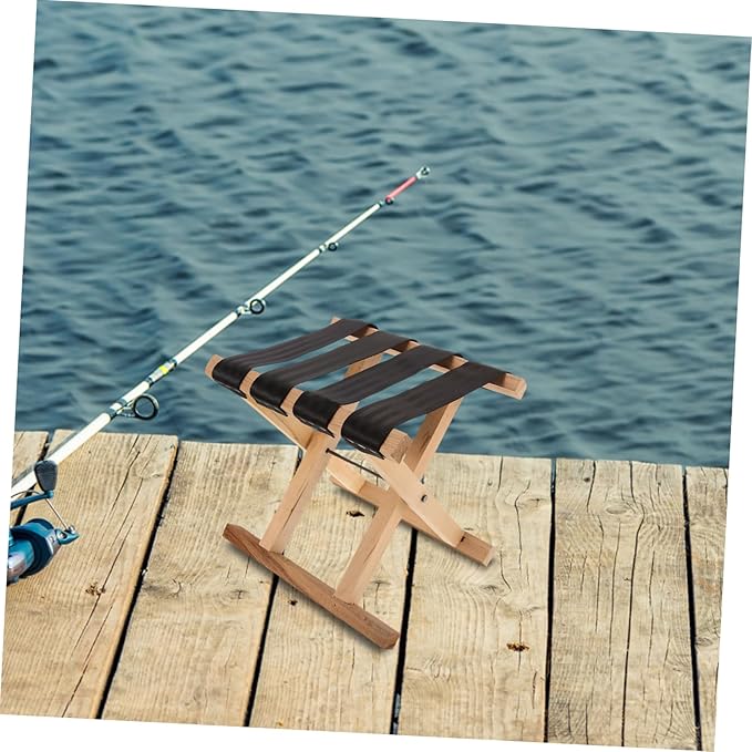 Ultralight Camping Chair Foldable Outdoor Stool Portable Folding Stool for Adults Beach BBQ