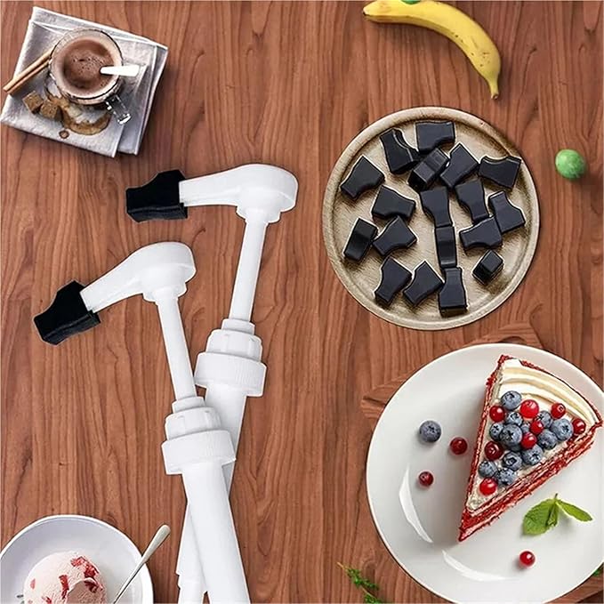100Pcs Silicone Syrup Pump Tip Covers Set Coffee Pourer Cap Fits For Pour Dispenser Oil Liquor Bottle