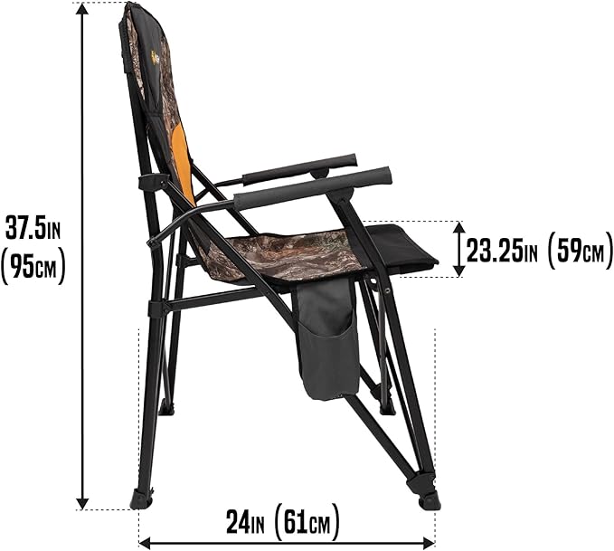 Allen Company Vanish Padded Armchair with Backrest Realtree Edge Camo