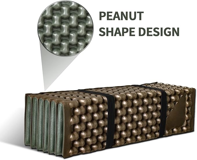 Foam Camping Pads for Hiking Ultralight Closed Cell Mattress Waterproof Soft Mat for Adults Wide Picnic Yoga Mats Folding Sleeping Pad for Outdoor Backpacking