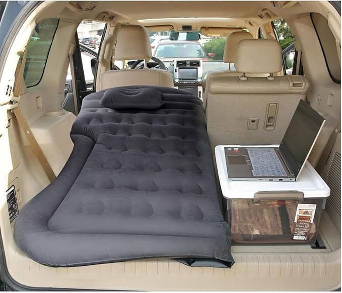 Air Mattress for Toyota Wigo 2014 2015 2016 2017 Portable Foldable Car Inflatable Mattress with Air Pump for Home Car Travel CampingF