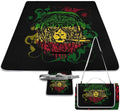Lion of Judah Rasta Reggae Art Waterproof Outdoor Picnic Blanket Sandproof Beach Mat for Camping Hiking Grass Travelling