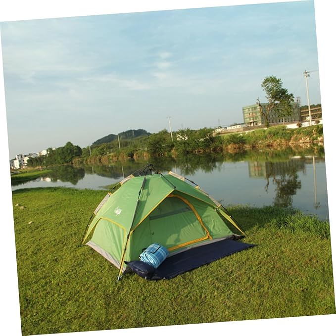 Yardwe Portable Wear Resistant Sleeping Pad with Ergonomic Design for Camping and Outdoor Use Convenient Self Inflating Mat with Pillow Thick Insulated Mat for Comfortable Rest and Cold