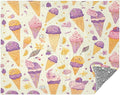 Blankets For Couch Ice Cream Purple Yellow Blankets For Adults 50'' x 70''