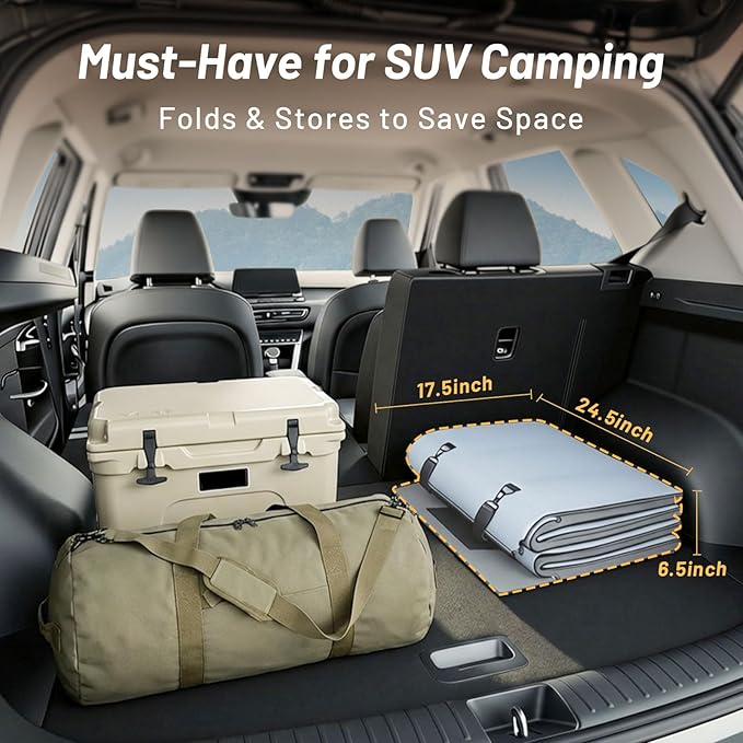 Car Bed for Kia Sportage Foldable Non-Inflatable Memory Foam Camping Mattress Thickened Portable SUV Trunk Sleeping Pad Air Mattress Upgrade for Camping &amp Travel Essentials With Storage Bag G