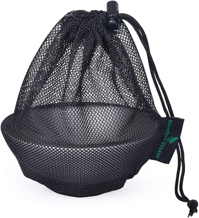 Boundless Voyage 220ml Titanium Double Walled Food Bowl for Adult Children Ultralight Portable Soup Rice Bowl Outdoor Camping Metal Durable Tableware Ti1085T