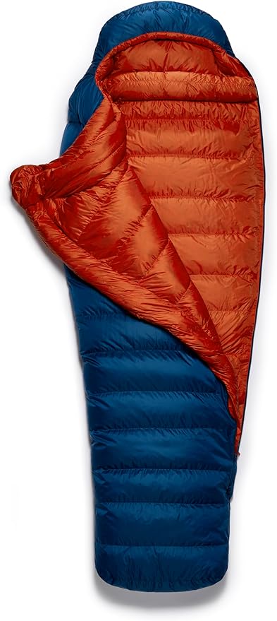 Rab Men's Ascent Down Sleeping Bag - Lightweight Warm Mummy Sleep Sack for Camping &amp Backpacking
