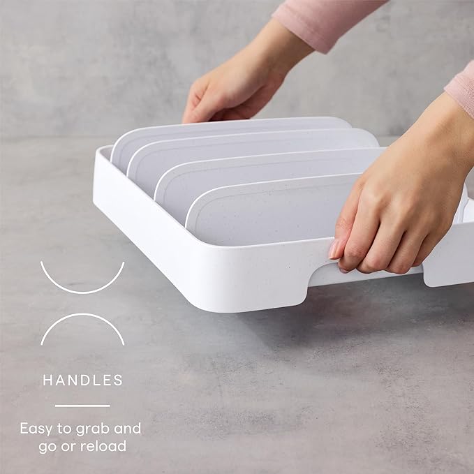 YouCopia StoraLid Adjustable Food Container Lid Organizer for Kitchen Cabinet Storage Large 24 Lids Premium Edition