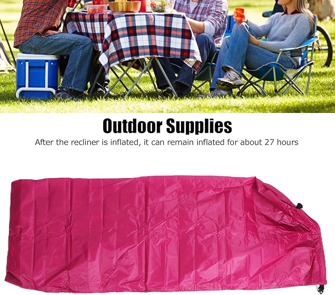 Inflatable Lounger Air Sofa Chair Inflatable Couch Portable Beach Chair Inflatable Camping Couch Inflatable Sleeping Pad with a Storage Bag for Outdoor Camping Beach Party