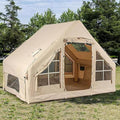 3-5 Person Family Inflatable Tents for Camping 6m² Waterproof 4-Season Blow-up Air Tent with Pump Outdoor Glamping Tents Large Family Tent for Friends Family Travel