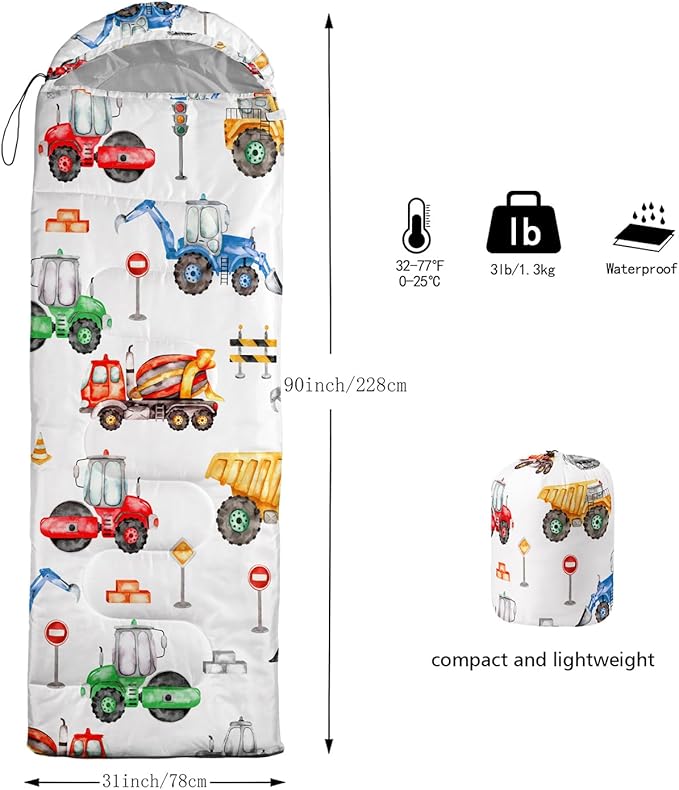 CVHOUSE Camping Sleeping Bags3 Season Warm &amp Cool WeatherLightweightWaterproof Sleeping Bags for Adults &amp KidsTravelingand OutdoorsCamping Gear Equipment
