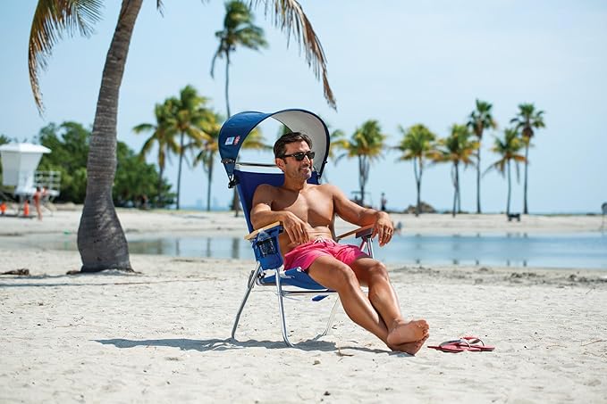 Rio Beach MyCanopy Personal Chair Sun Shade Navy