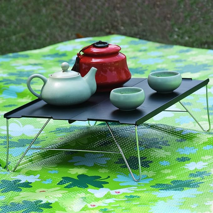 Camping Table Camping Table Portable Folding Camping Side Table Aluminum Tables Top Waterproof Travel Table Fold Up Table