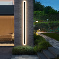 1-Pack 59inch Modern Outdoor Wall Lights LED Wall Light Outdoor Lights Fixture for Patio Wall Mount IP65 Waterproof Black Outside Lights for House Garage Porch (3000k)
