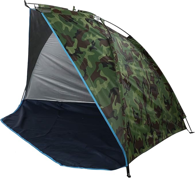 Portable Camouflage Fishing Shelter Tent for Two Waterproof Sunshade for Outdoor Camping