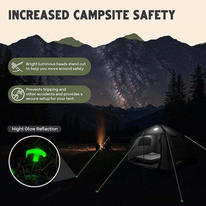 CloudCamp Inflatable Tents for Camping- 6 People Waterproof Oxford Fabric(210D) Quick Setup Air Tent with Manual &amp Battery Pump UV Protection 4-Season Inflatable Tent