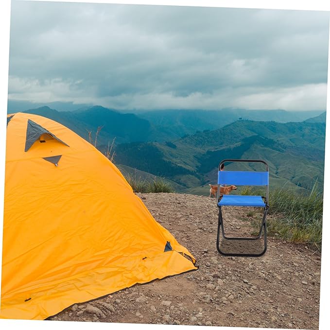 Yardwe Foldable Fishing Chair Compact Camping Stool Lightweight and Sturdy for Outdoor Activities