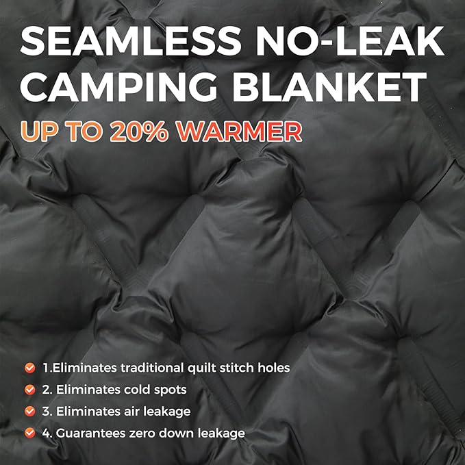 ATEPA Wearable Sleeping Bag Recycled Warm Winter Camping Blanket Wearable Poncho for Outdoor Stadium Sports Women Men