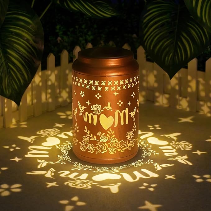 Gifts for Mom Grandma - Hummingbird Solar Lantern Outdoor Waterproof Mother Day Gifts Birthday Gifts for Women Hanging Solar Lights for Yard Garden Decor