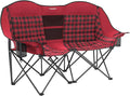 SUNNYFEEL Double Camping Chair Portable Folding Loveseat for 2 Adults Heavy Duty Oversized Camping Couch 600 lbs with Cup Holders &amp Storage for Outdoor Camping Beach Lawn Patio RV &amp Indoor